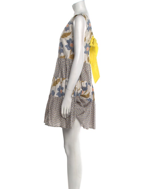 Pink Chicken Printed Mini Dress