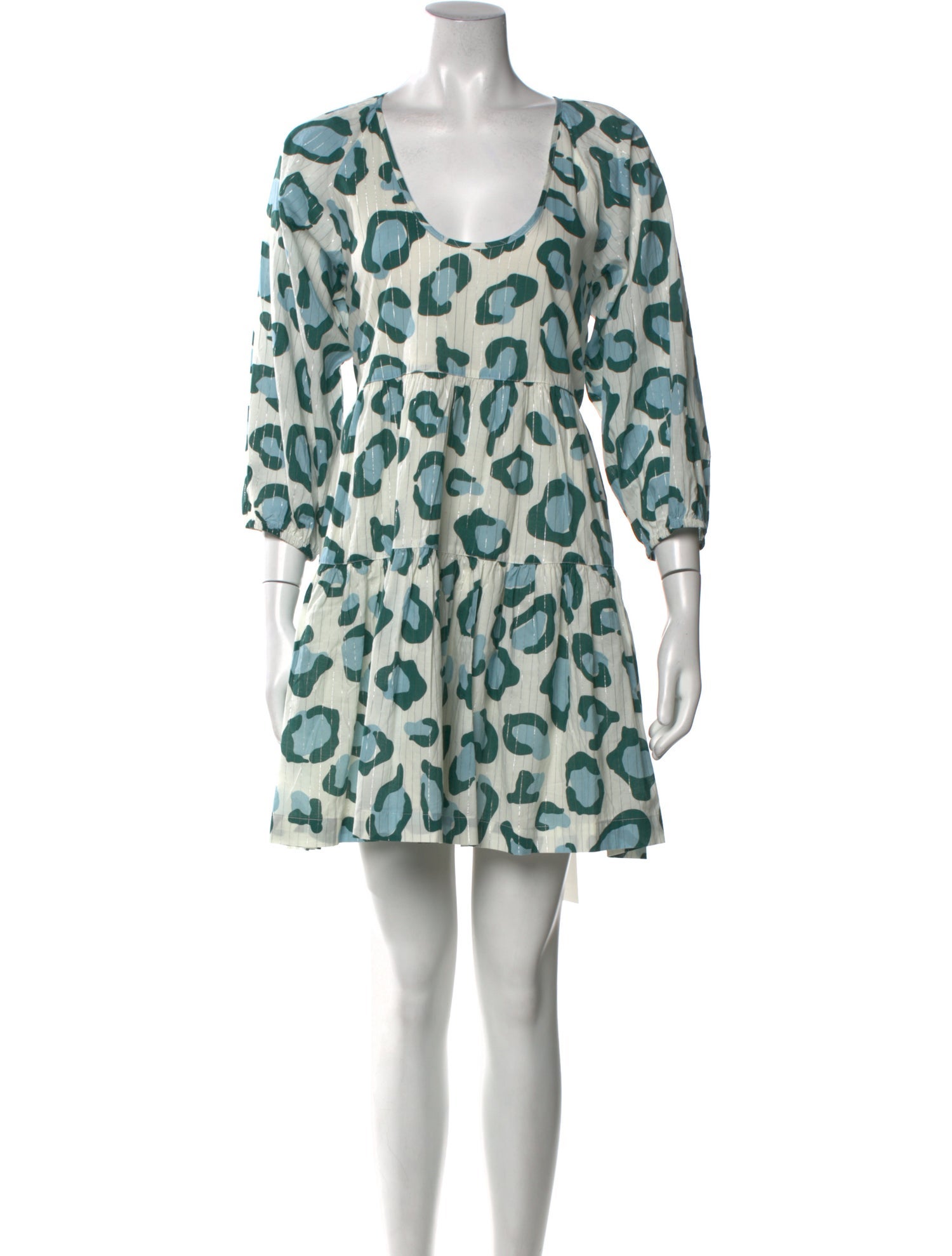 Pink Chicken Printed Mini Dress w/ Tags