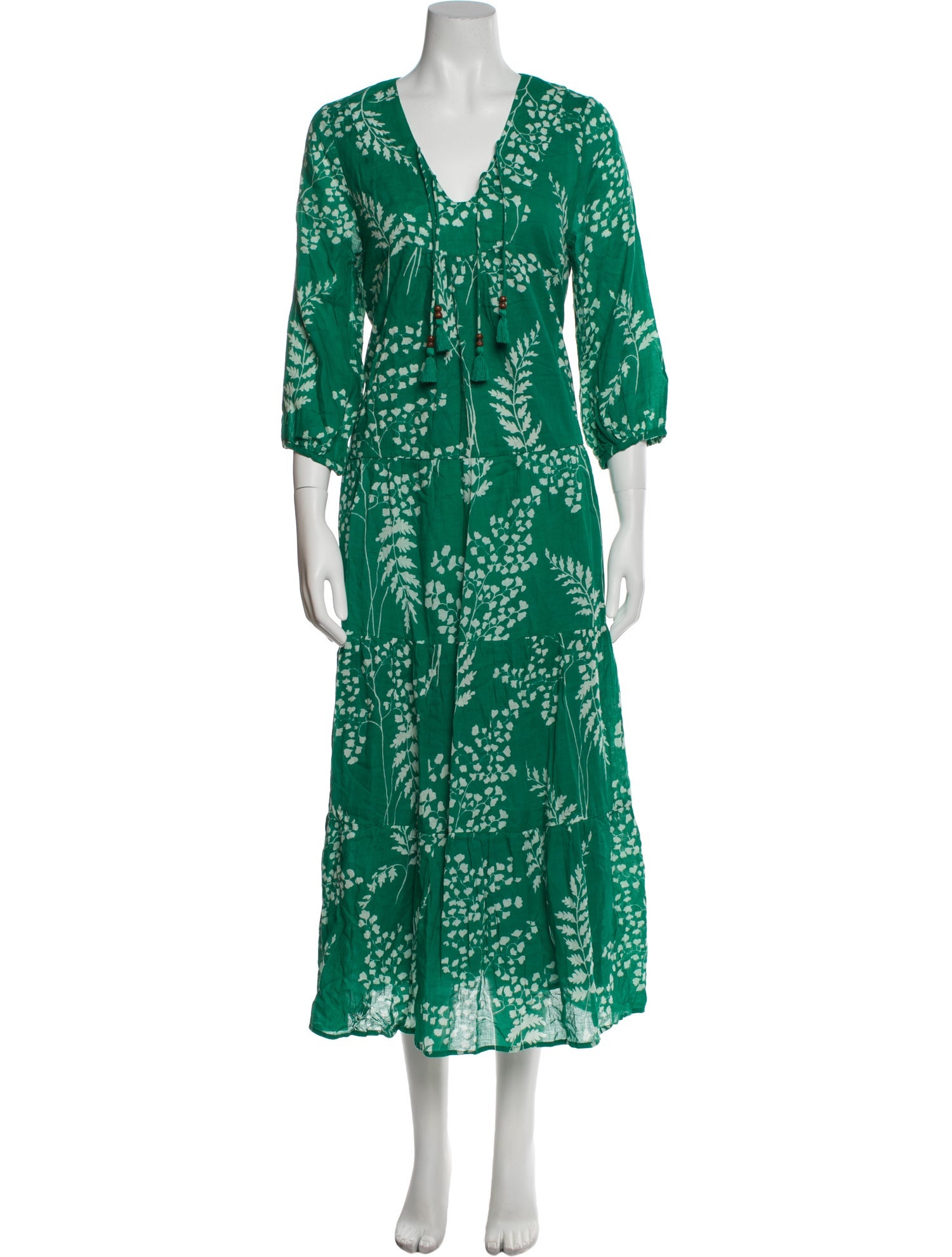 Pink Chicken Printed Long Dress