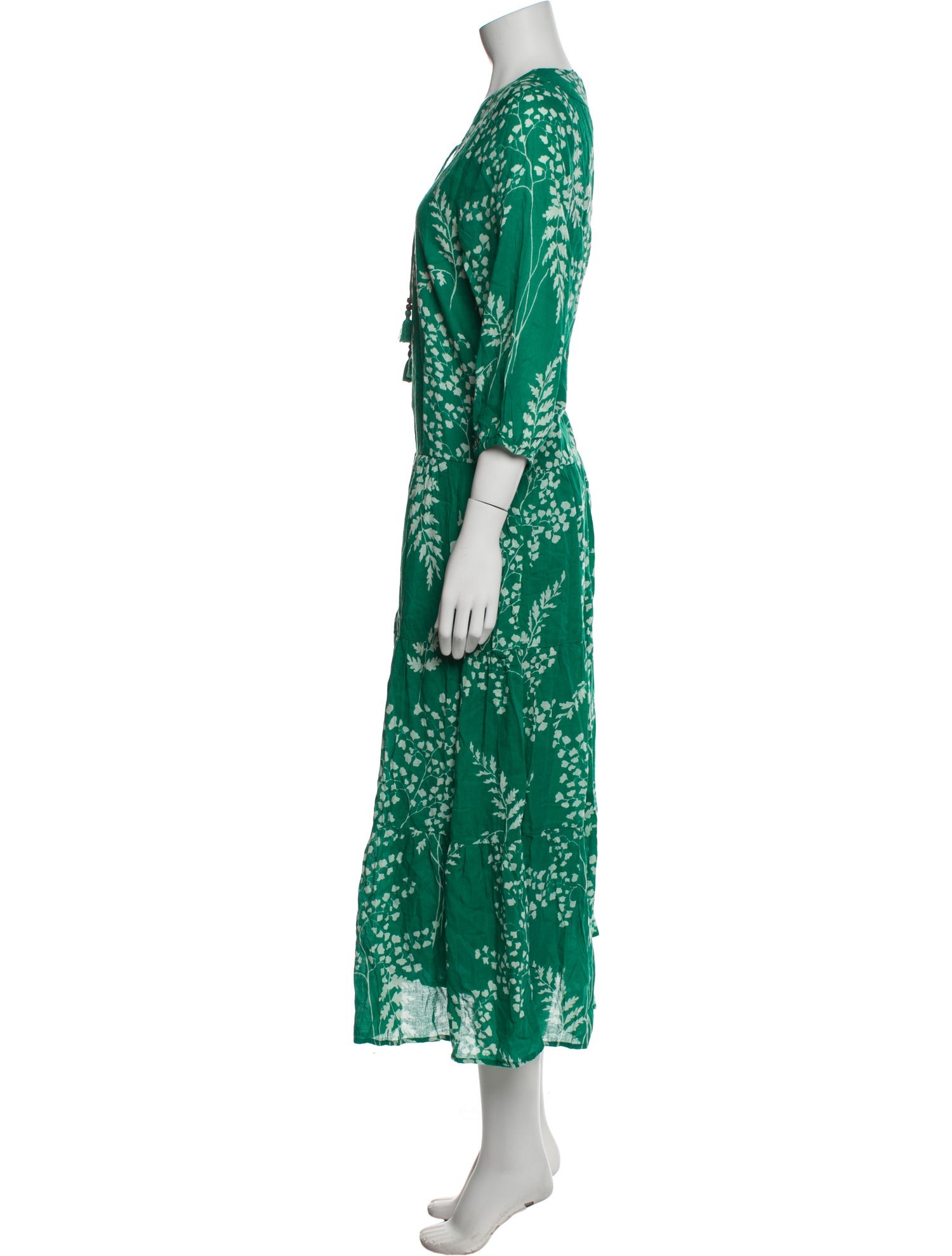 Pink Chicken Printed Long Dress