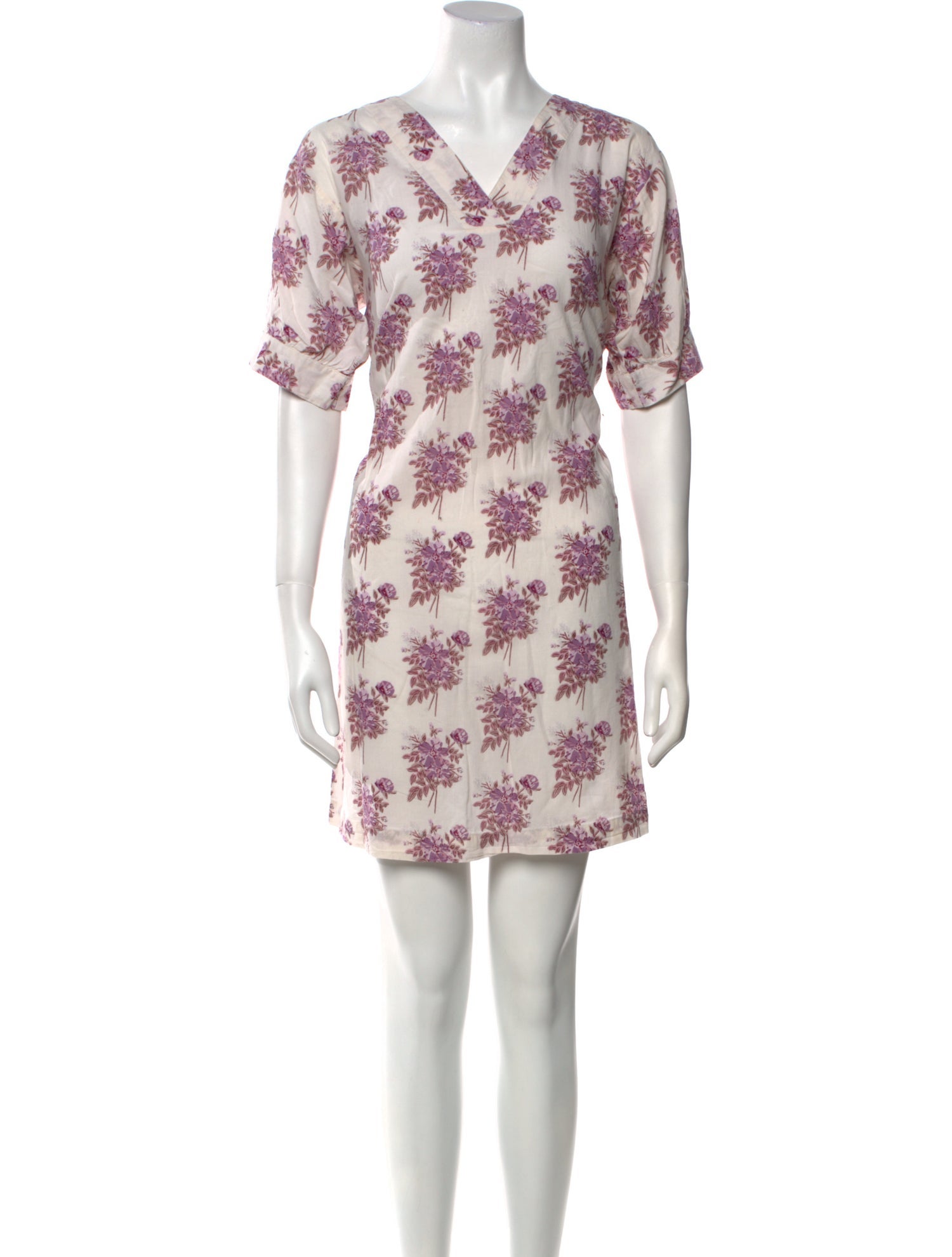 Pink Chicken Printed Mini Dress