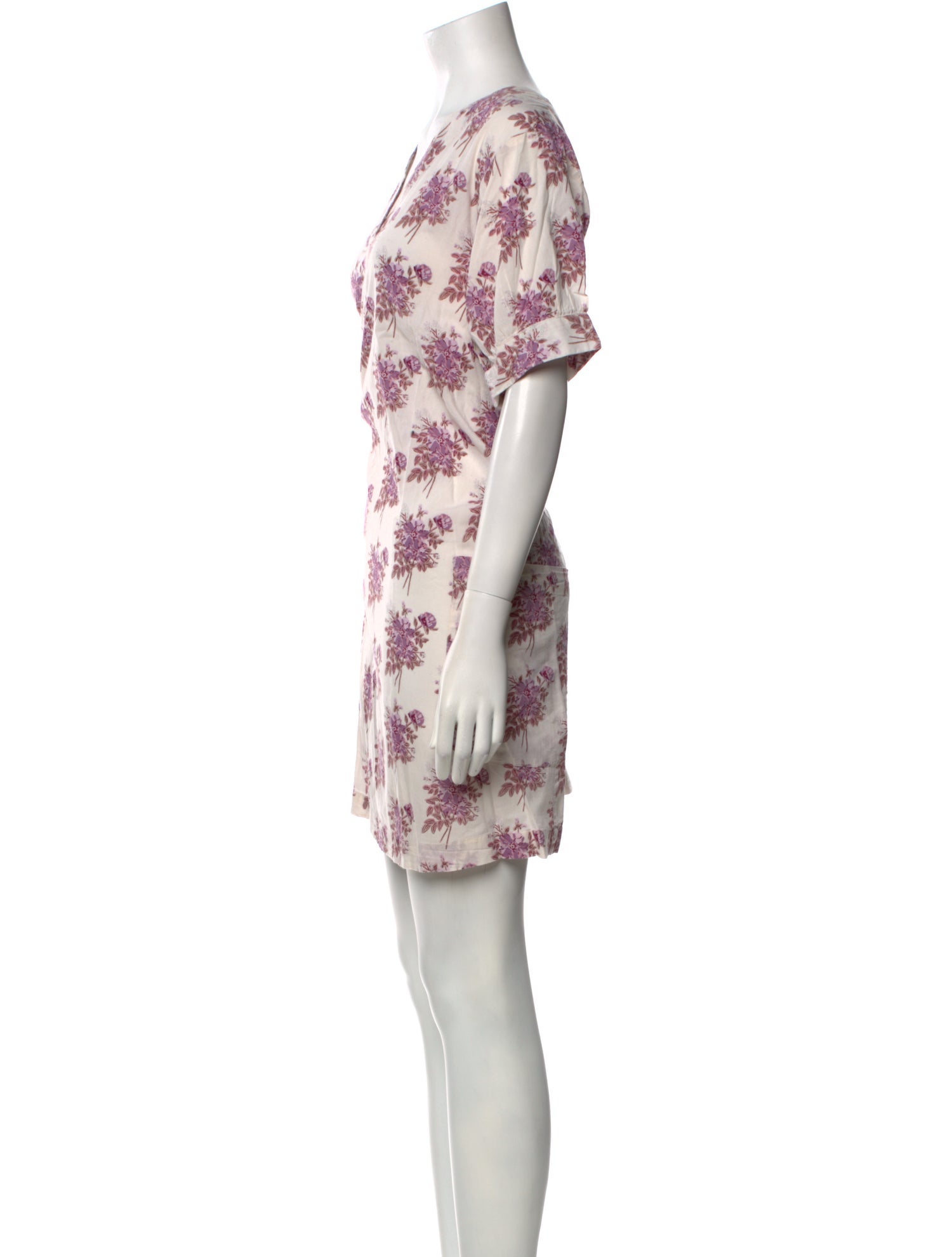 Pink Chicken Printed Mini Dress