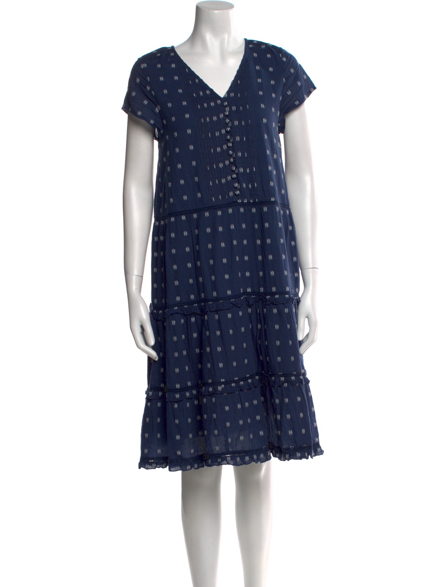 Pink Chicken Printed Knee-Length Dress