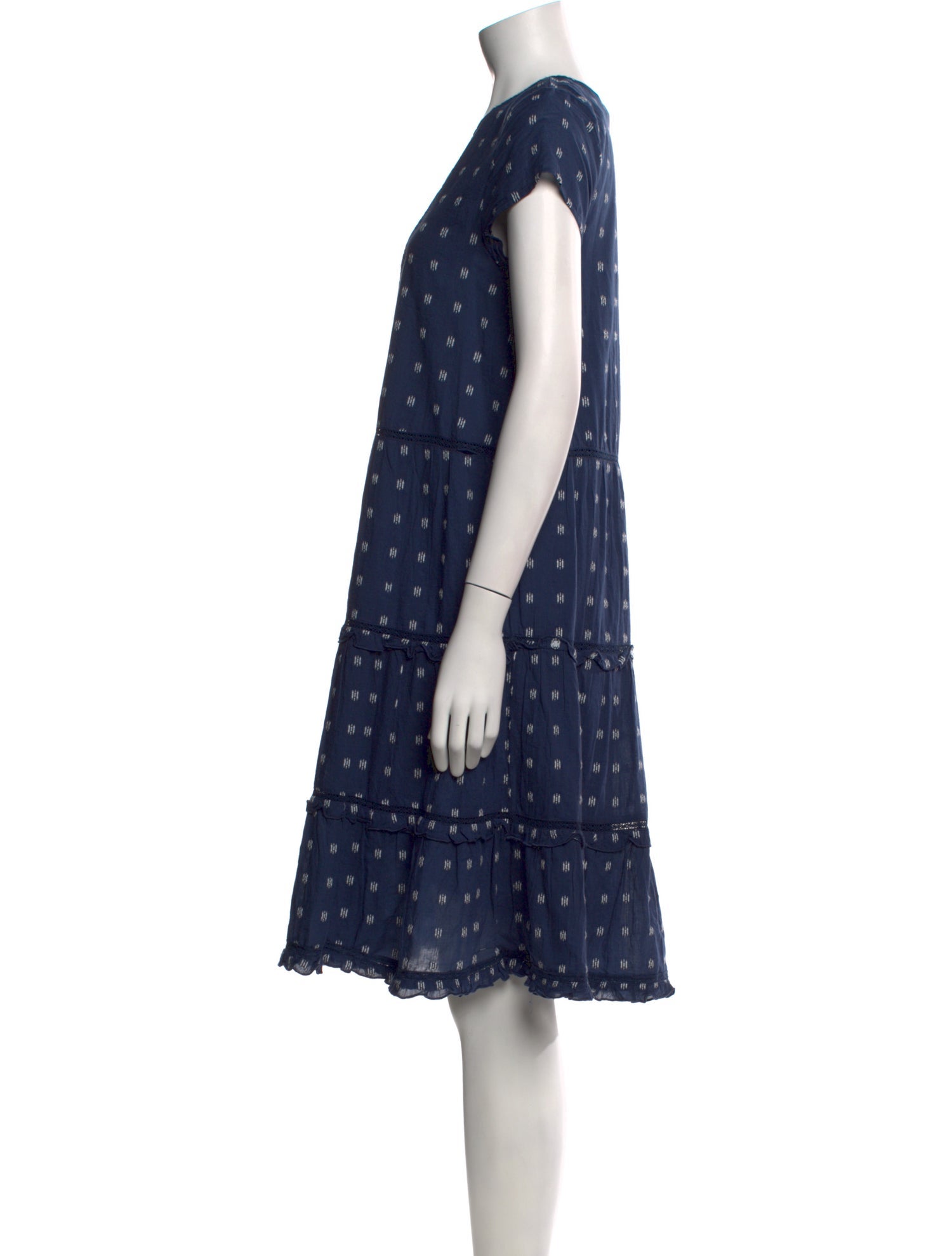 Pink Chicken Printed Knee-Length Dress