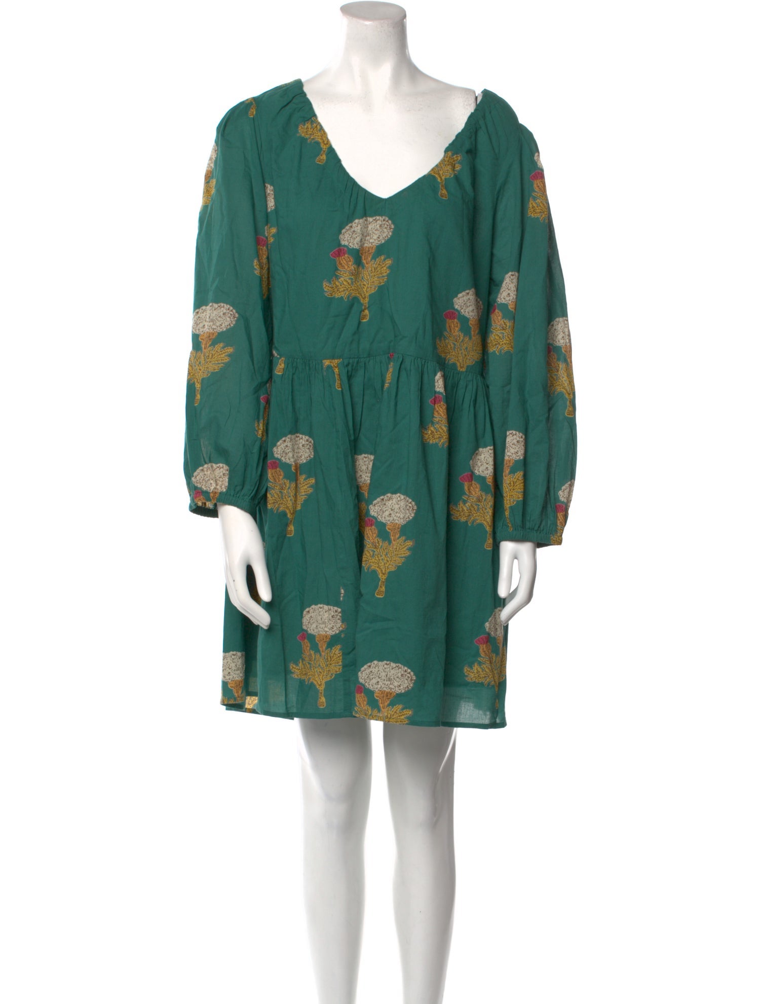 Pink Chicken Floral Print Mini Dress