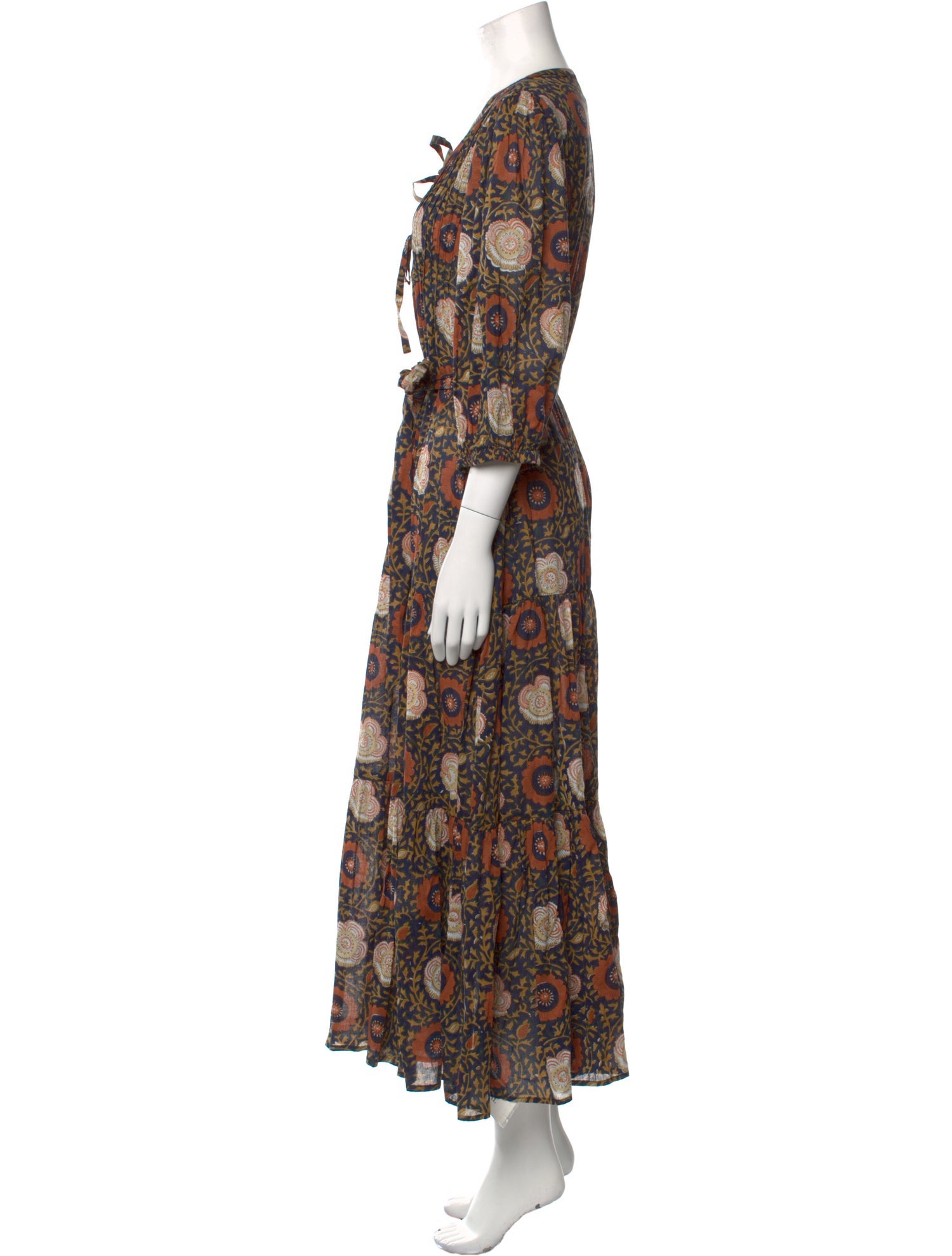 Pink Chicken Paisley Print Midi Length Dress