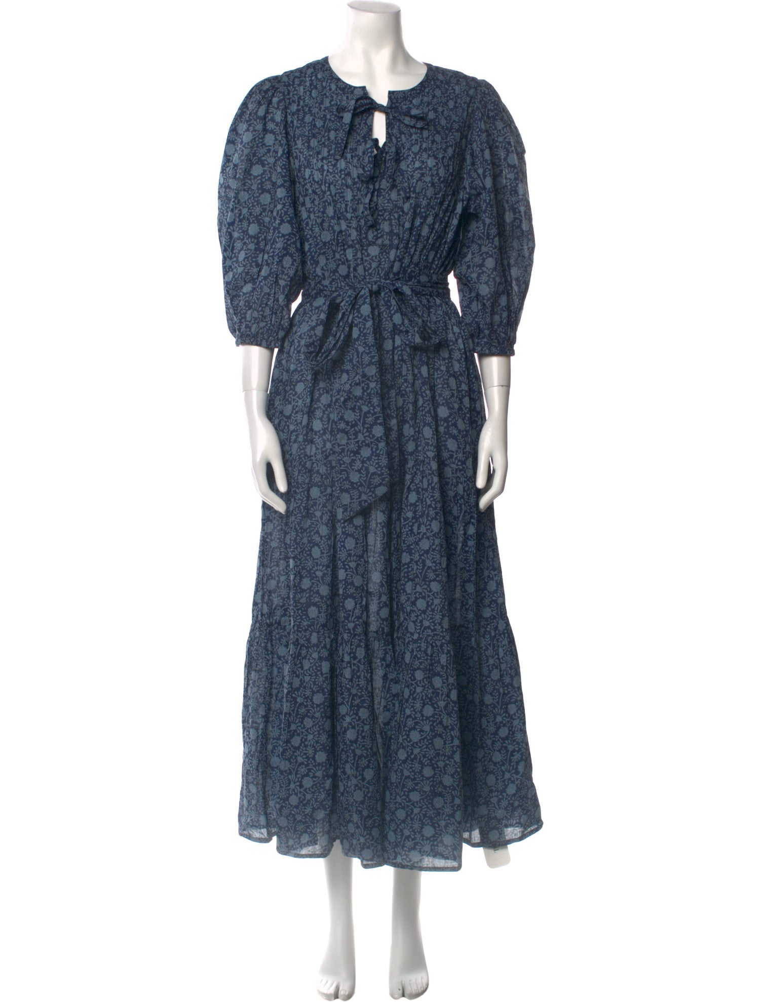 Pink Chicken Floral Print Long Dress w/ Tags