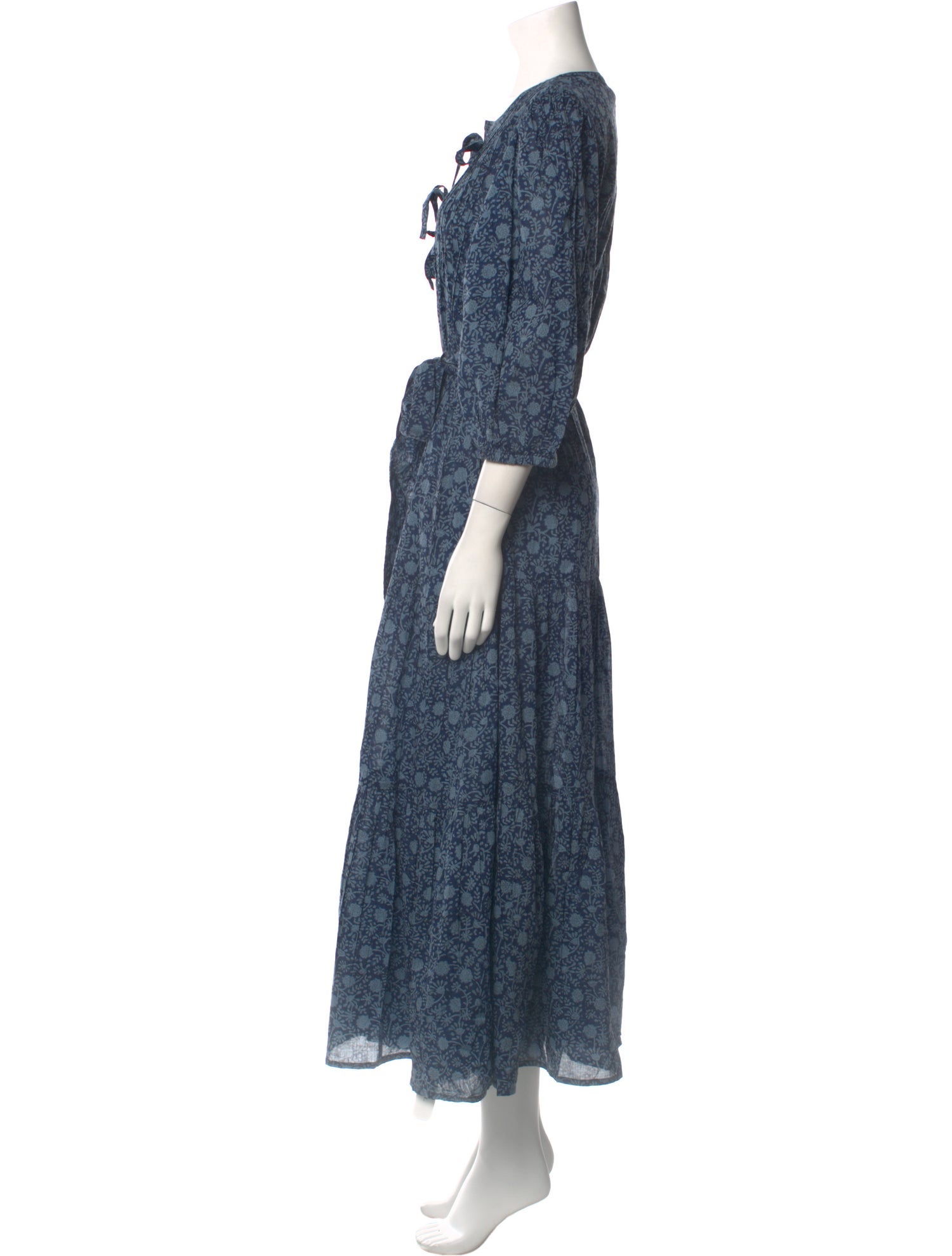 Pink Chicken Floral Print Long Dress w/ Tags