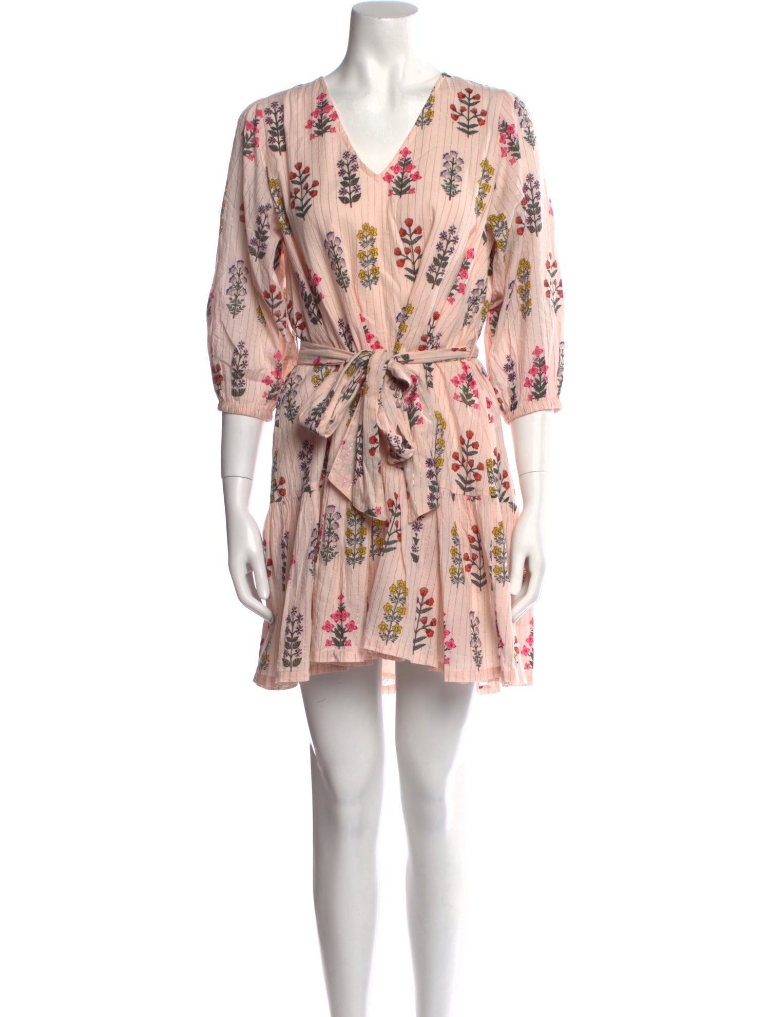 Pink Chicken Floral Print Mini Dress