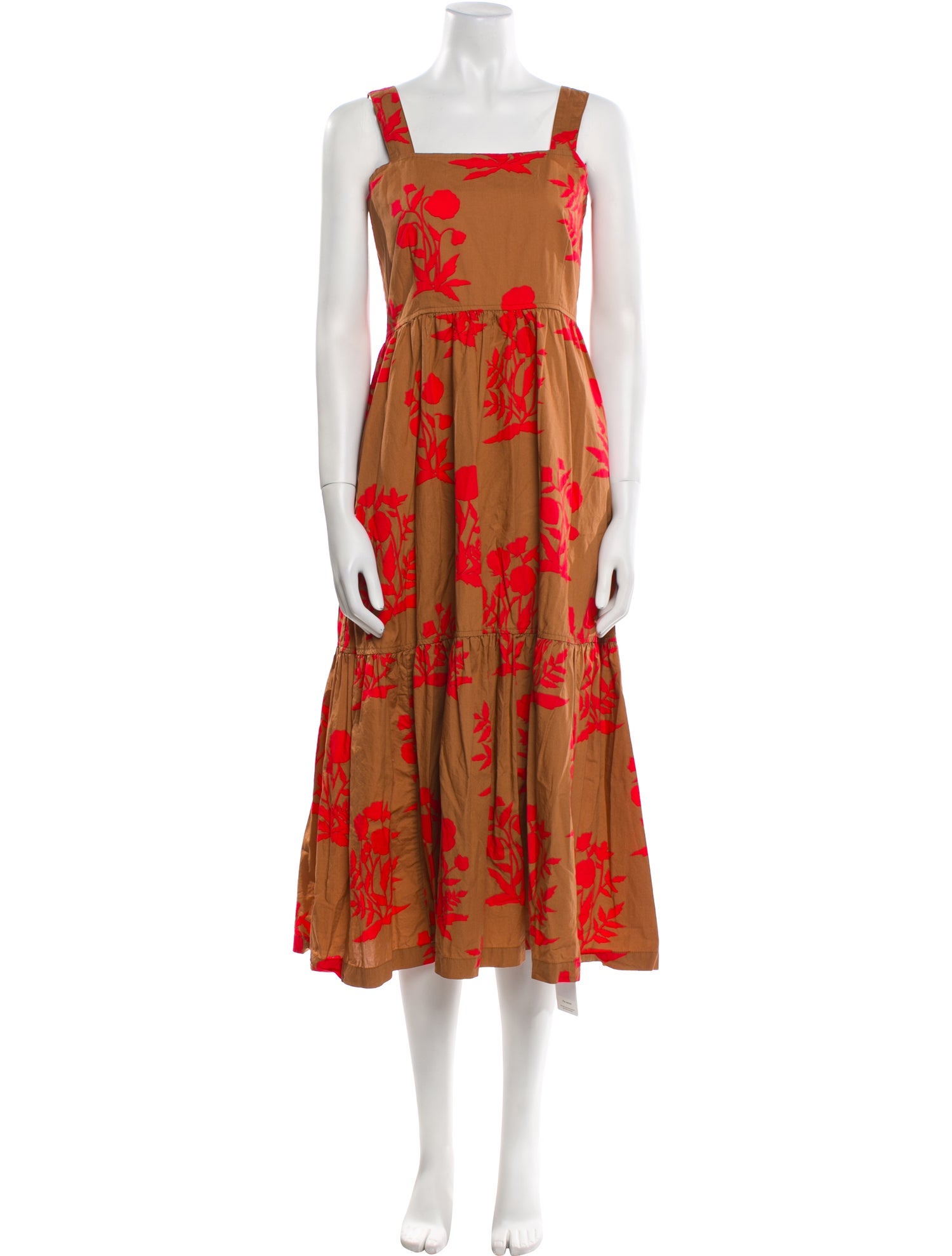 Pink Chicken Printed Long Dress