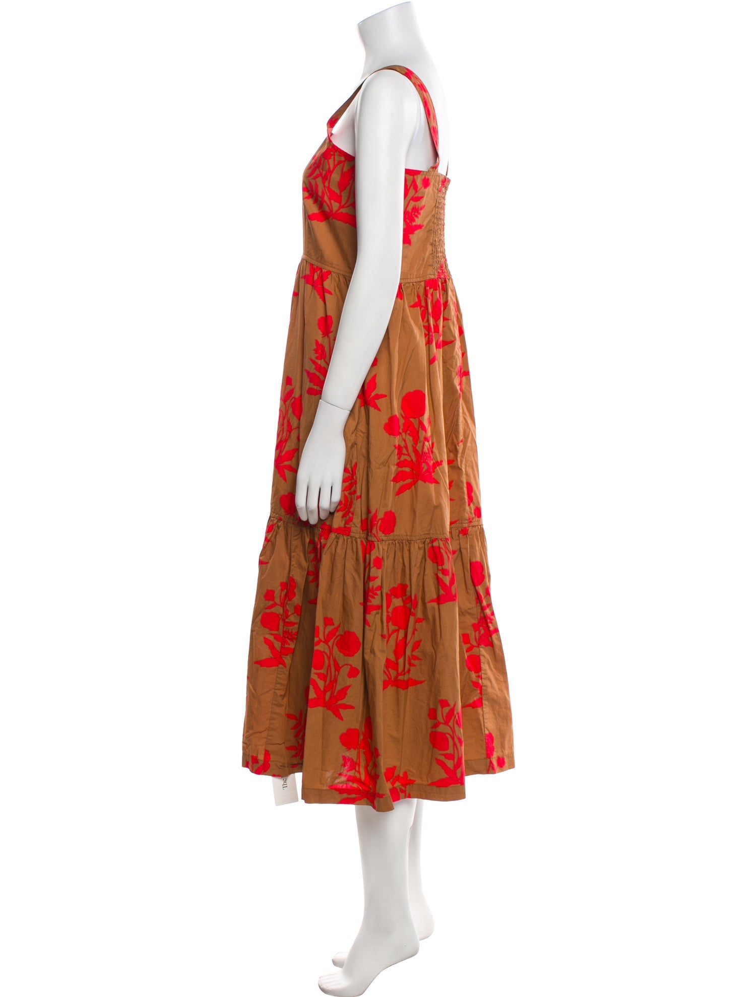 Pink Chicken Printed Long Dress