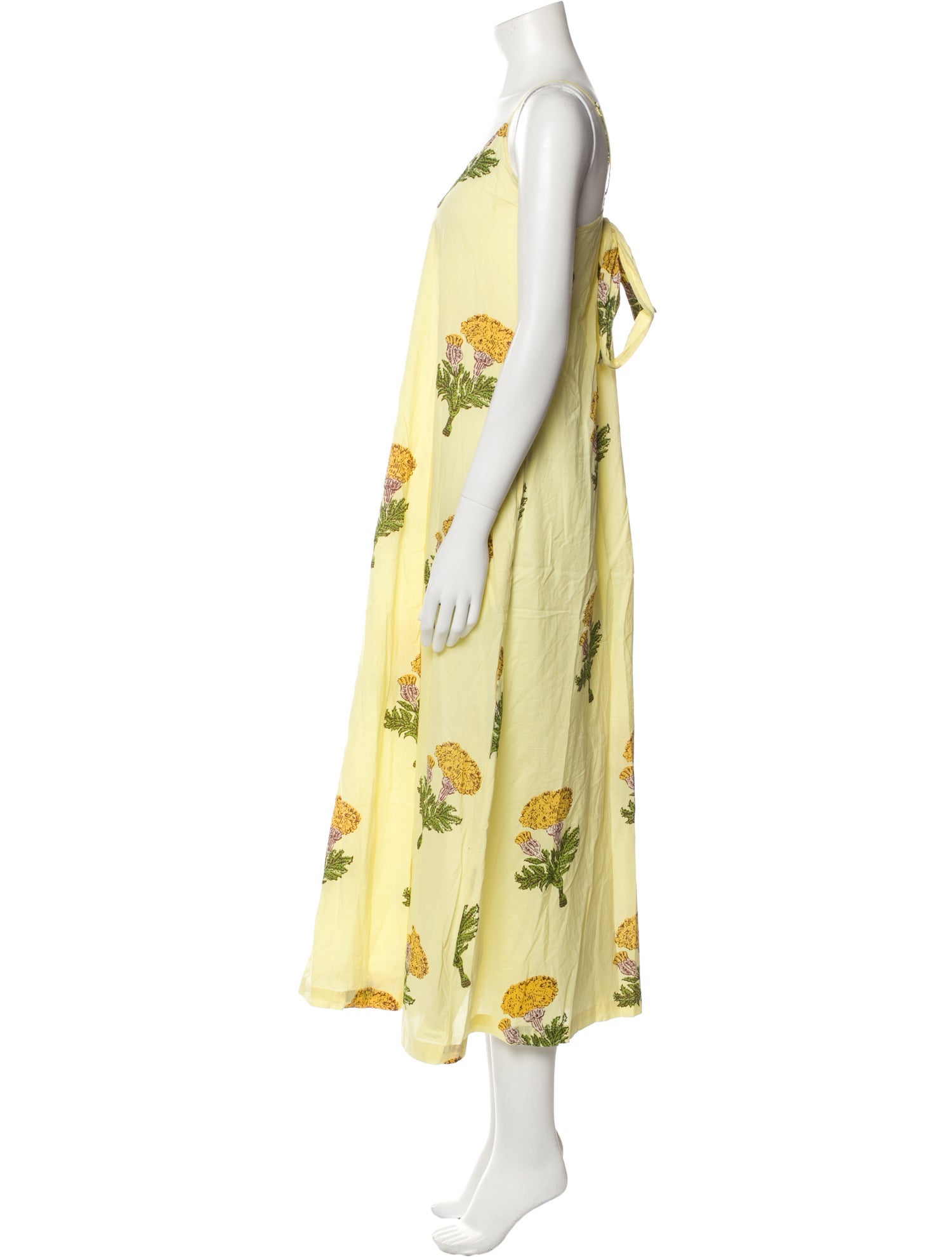 Pink Chicken Floral Print Long Dress