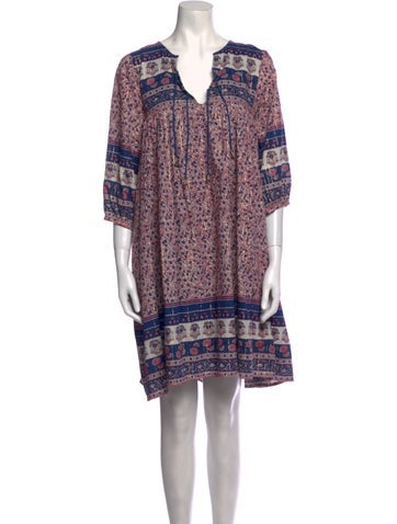 Pink Chicken Dresses Printed Knee-Length Dress S