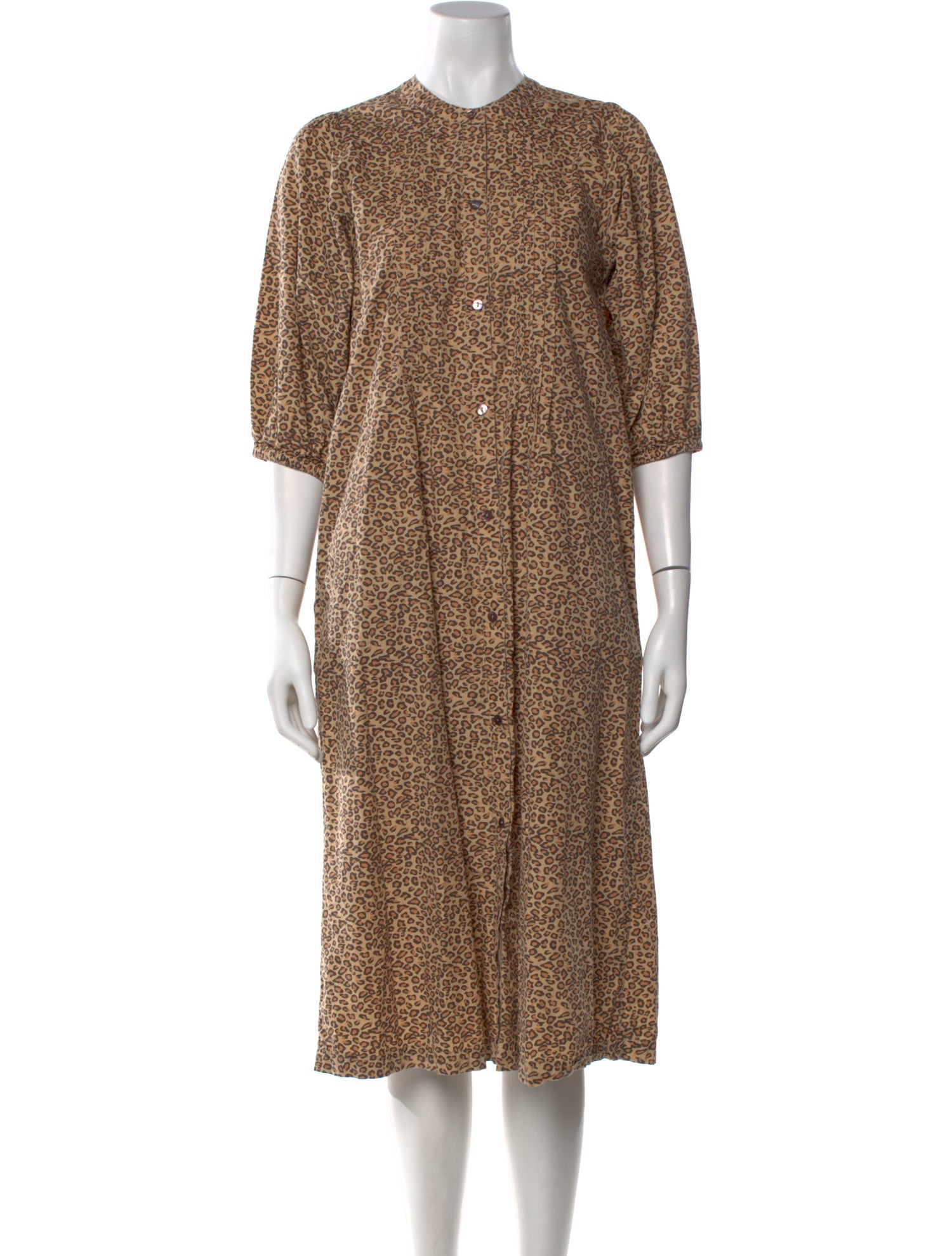 Pink Chicken Printed Midi Length Dress