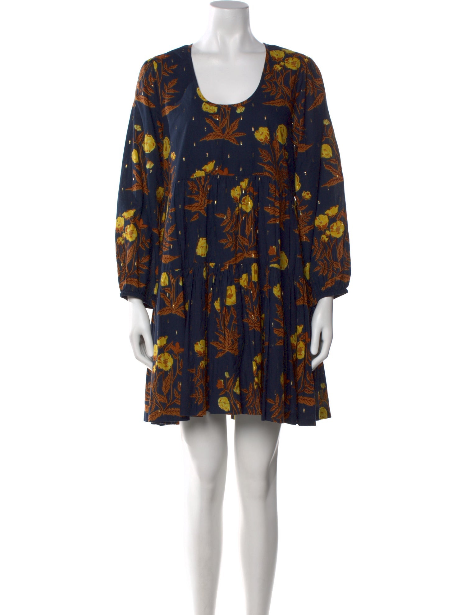 Pink Chicken Printed Mini Dress