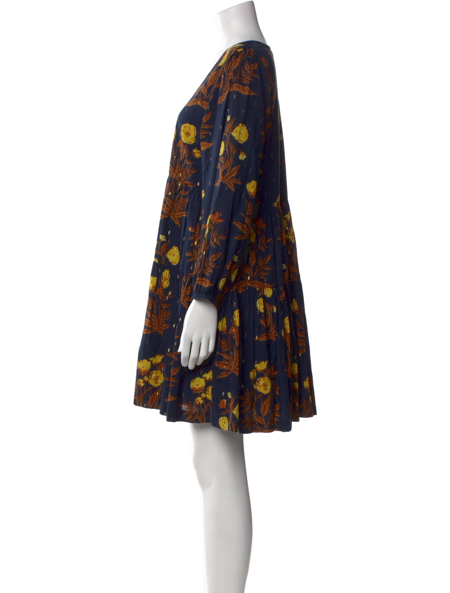 Pink Chicken Printed Mini Dress