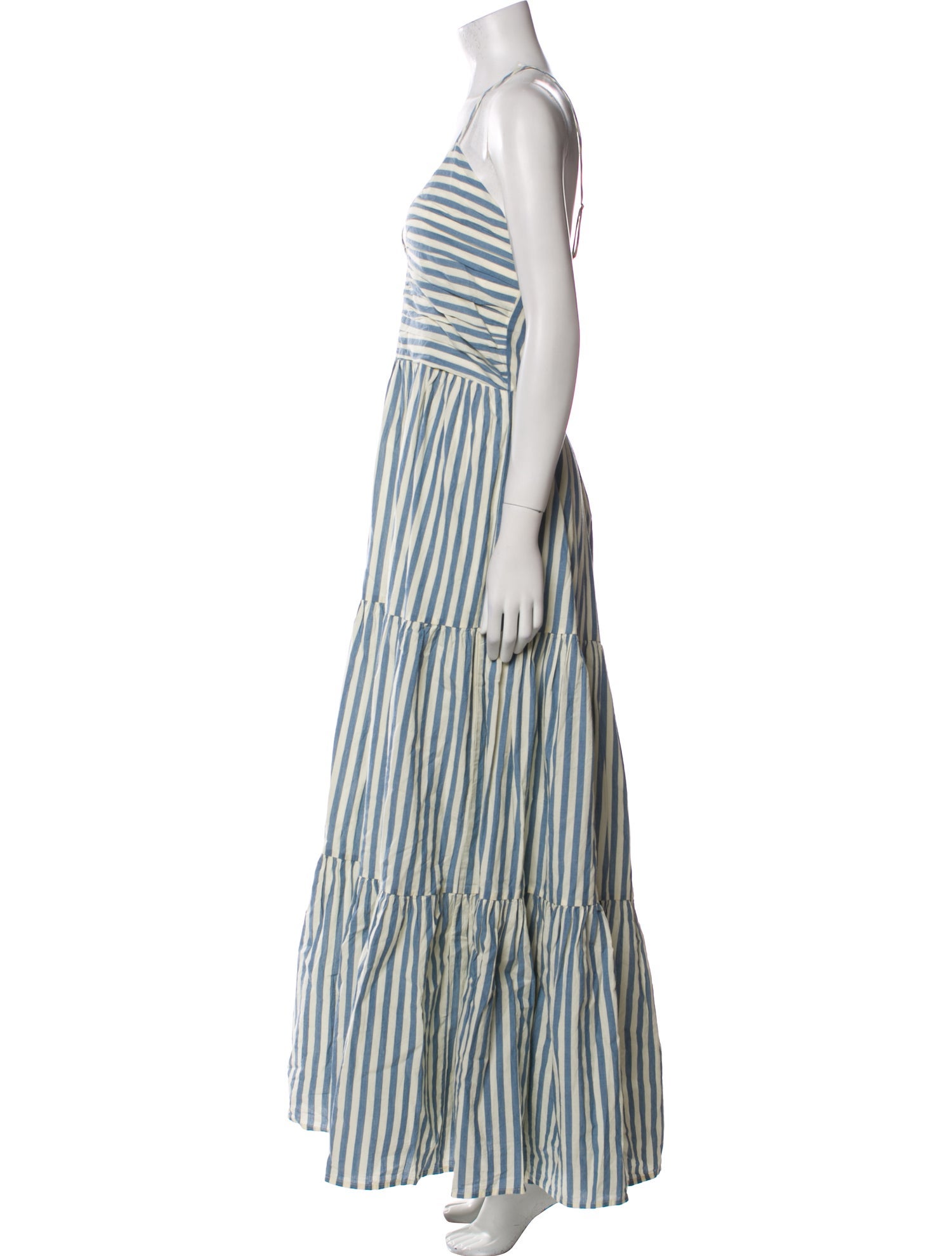 Pink Chicken Striped Long Dress w/ Tags