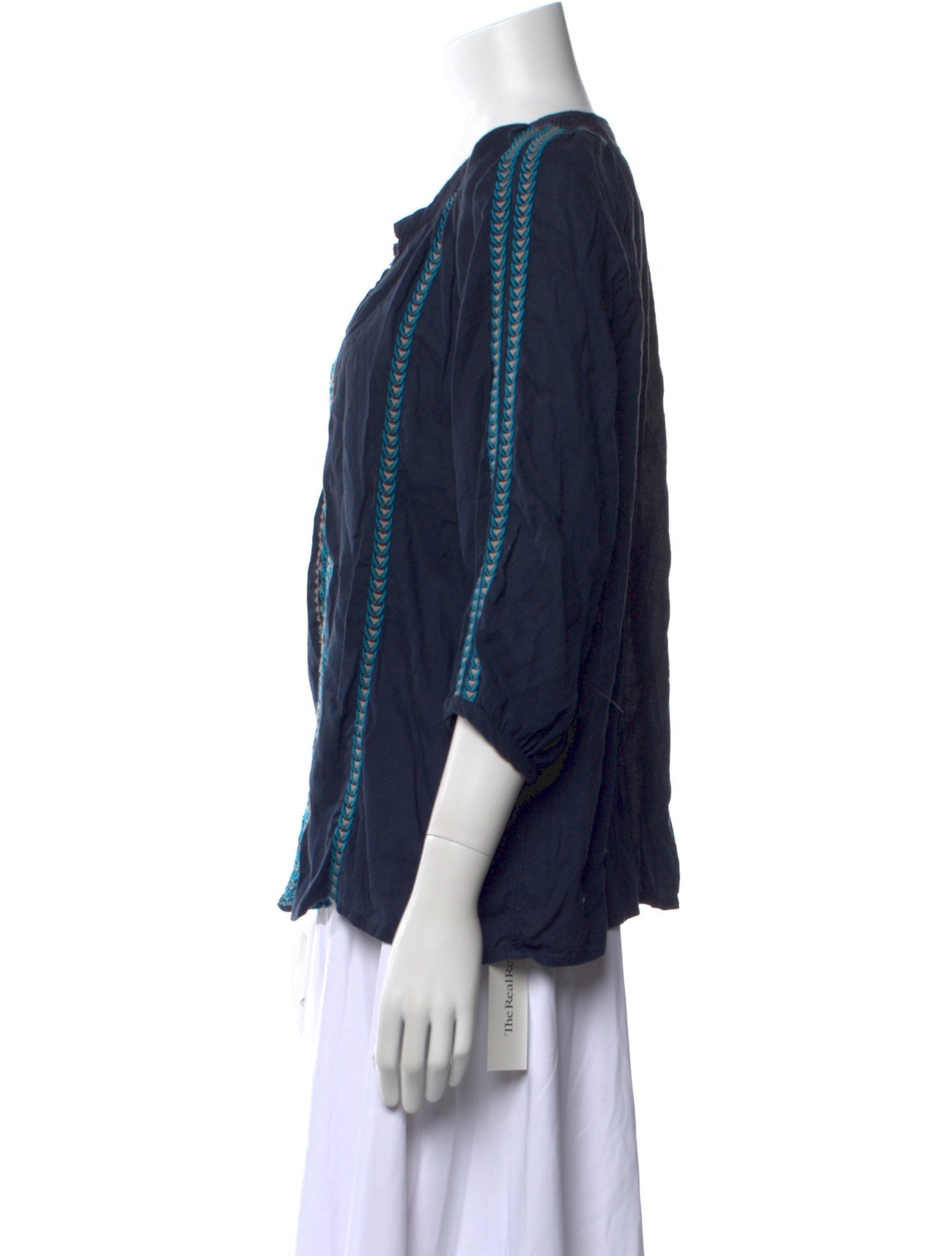 Pink Chicken Printed V-Neck Blouse