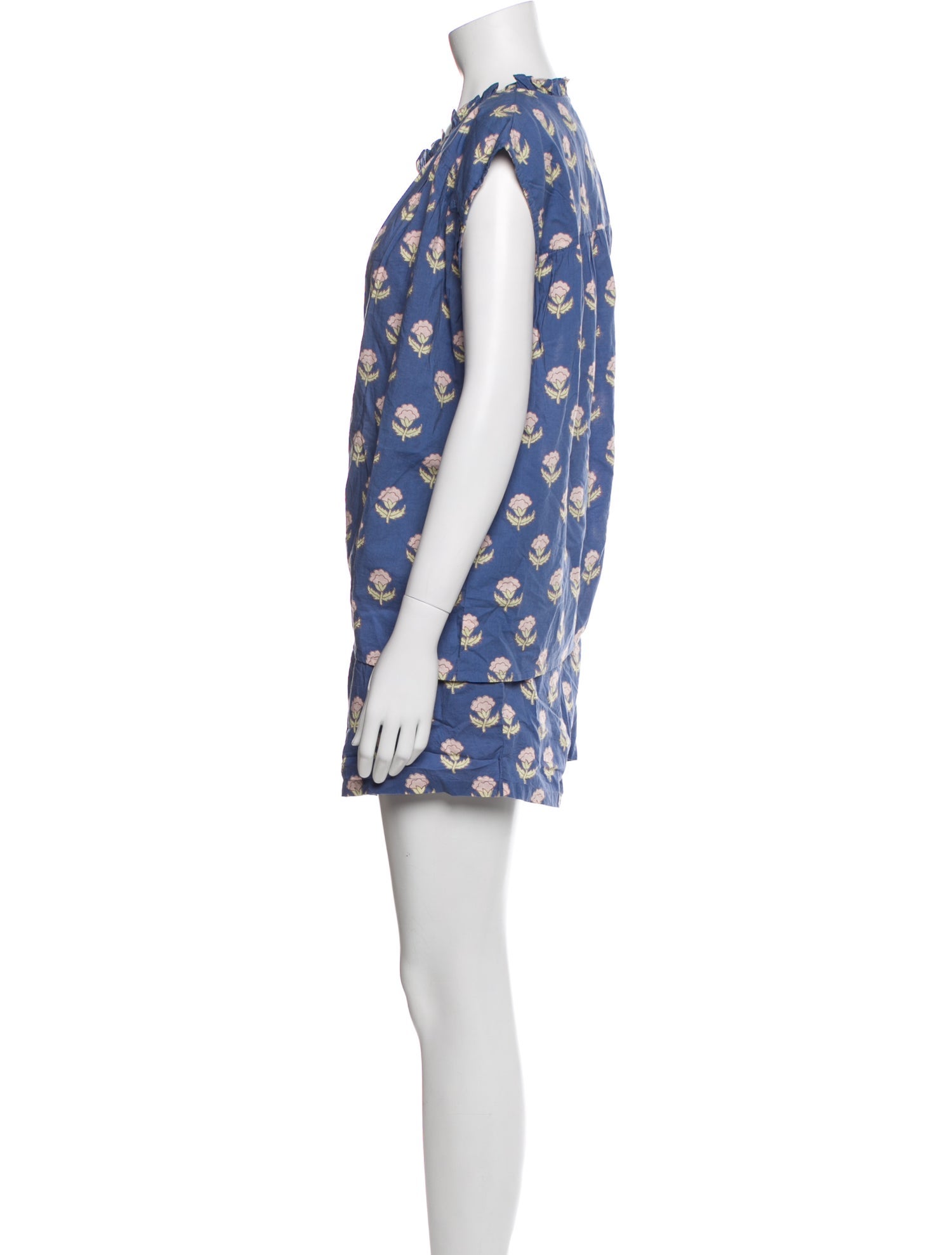 Pink Chicken Floral Print Short Set w/ Tags