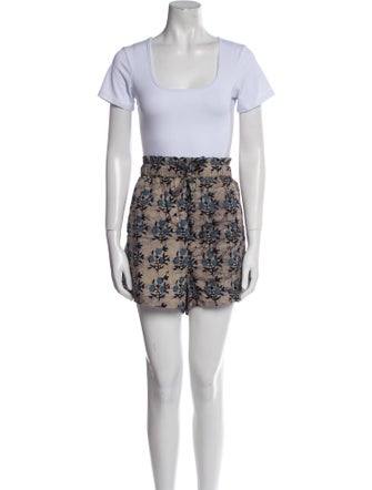 Pink Chicken Floral Print Short Set