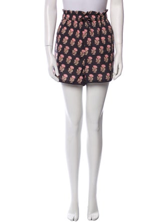 Pink Chicken Printed Mini Shorts