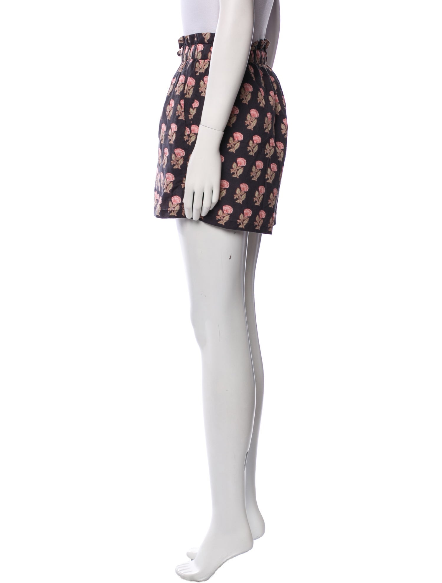 Pink Chicken Printed Mini Shorts