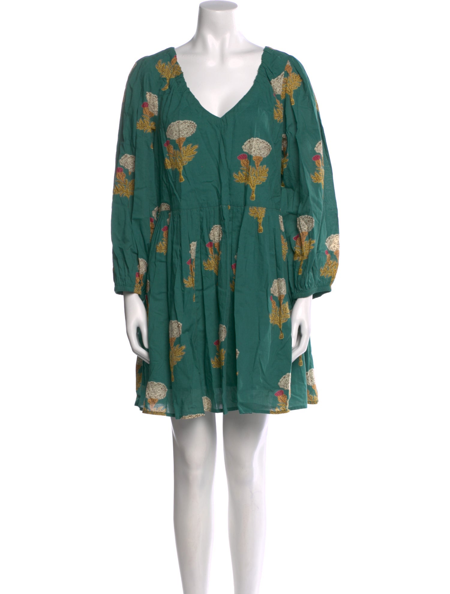 Pink Chicken Floral Print Mini Dress