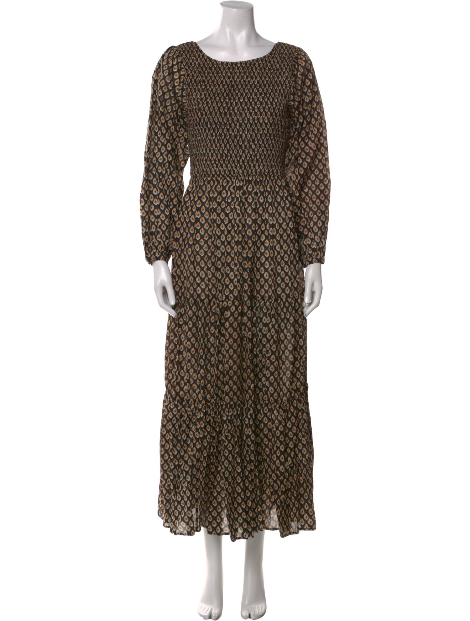 Pink Chicken Printed Long Dress w/ Tags