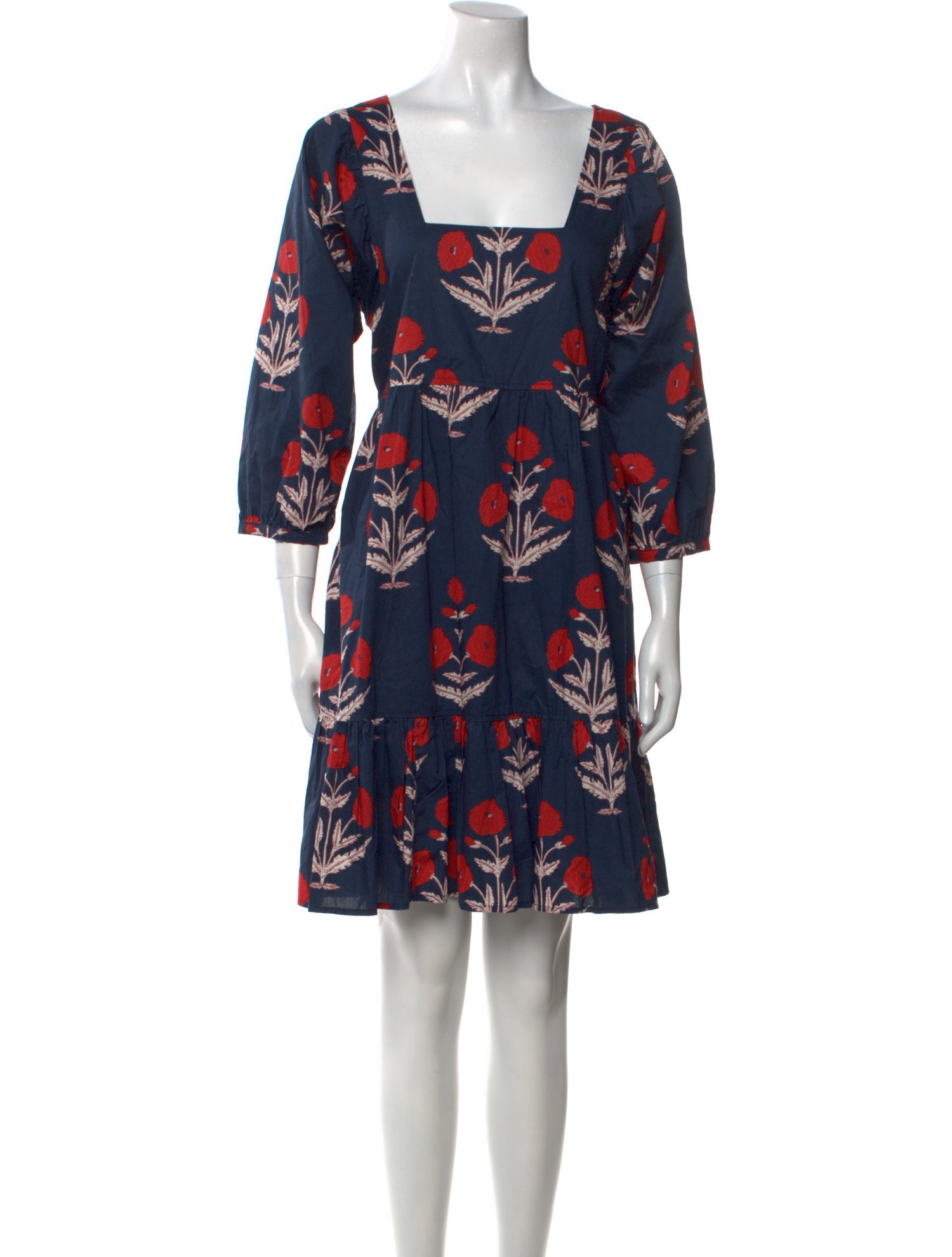 Pink Chicken Floral Print Mini Dress