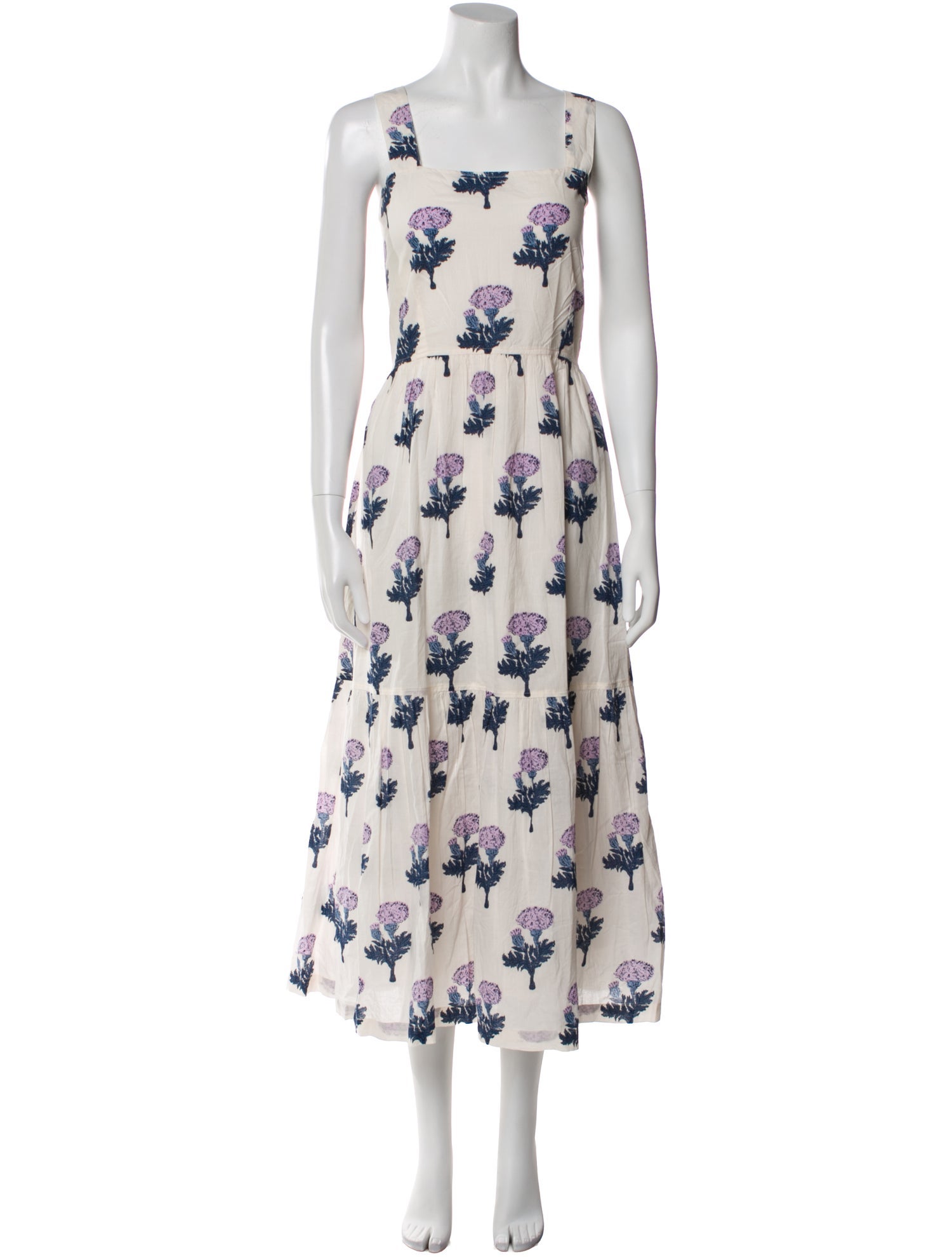Pink Chicken Floral Print Long Dress w/ Tags