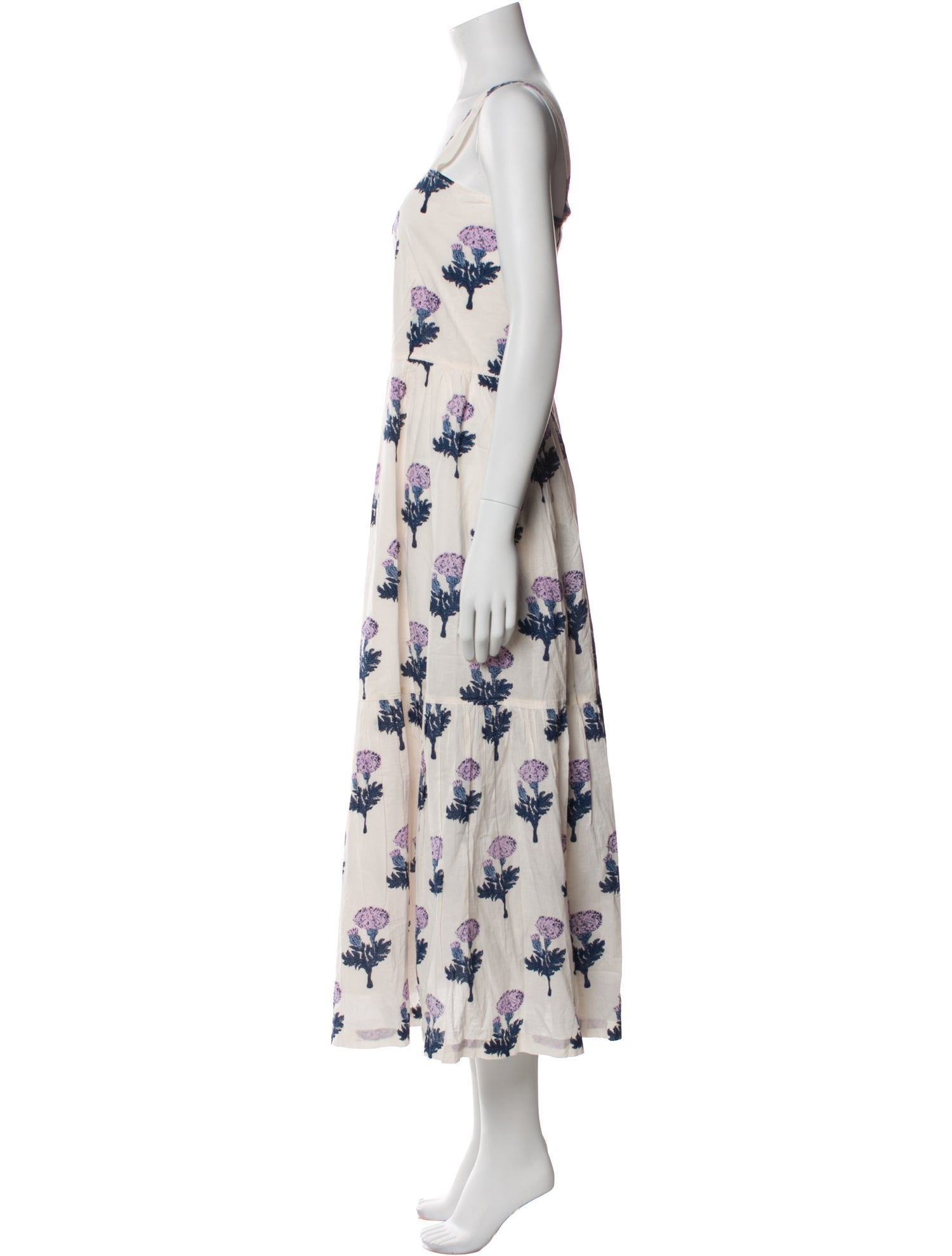 Pink Chicken Floral Print Long Dress w/ Tags