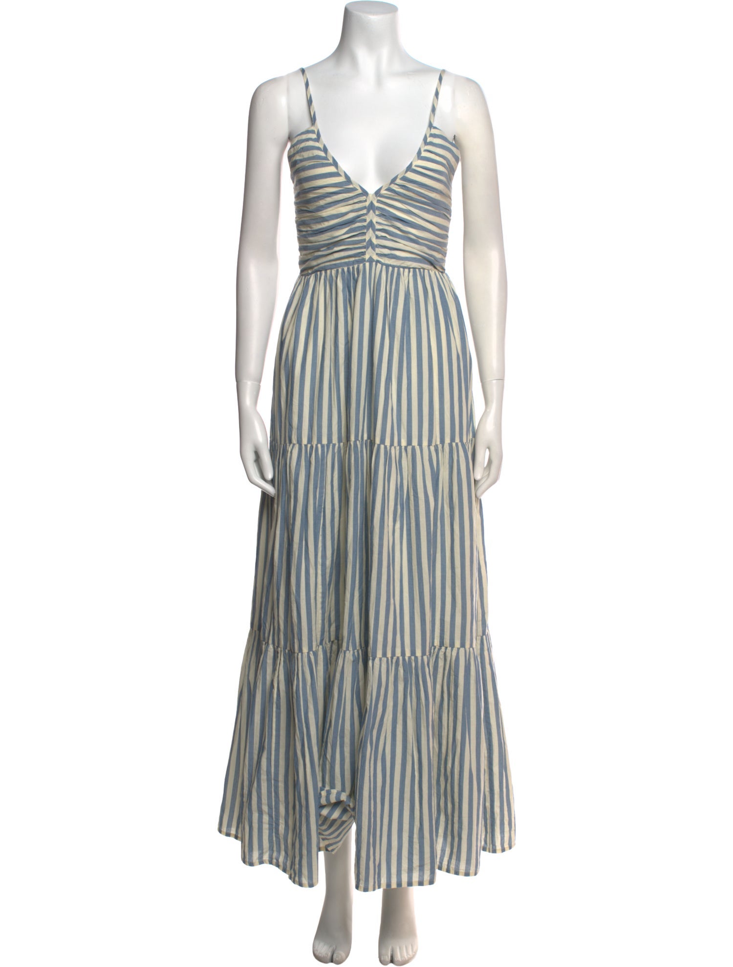 Pink Chicken Striped Long Dress