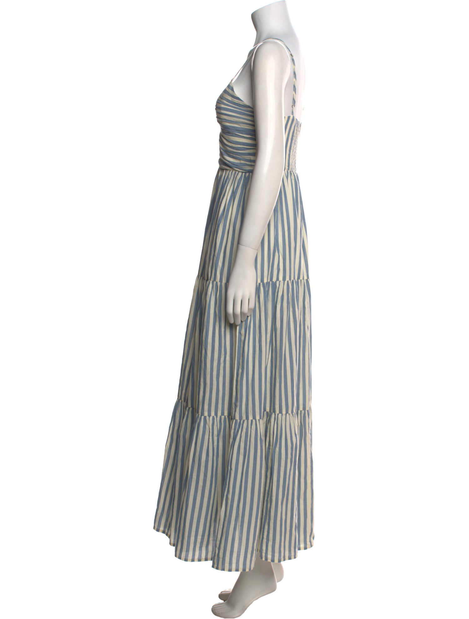 Pink Chicken Striped Long Dress