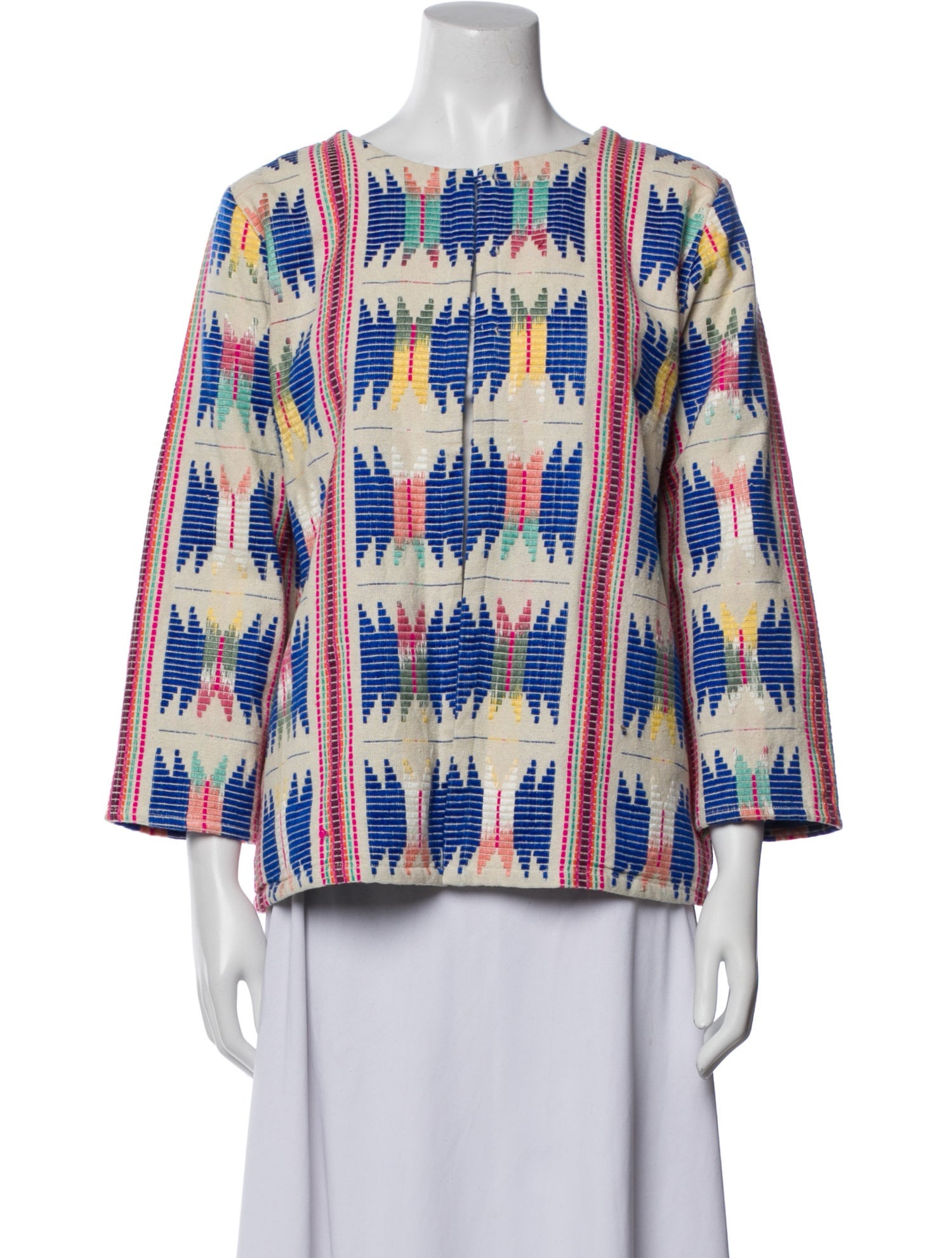 Pink Chicken Printed Evening Jacket