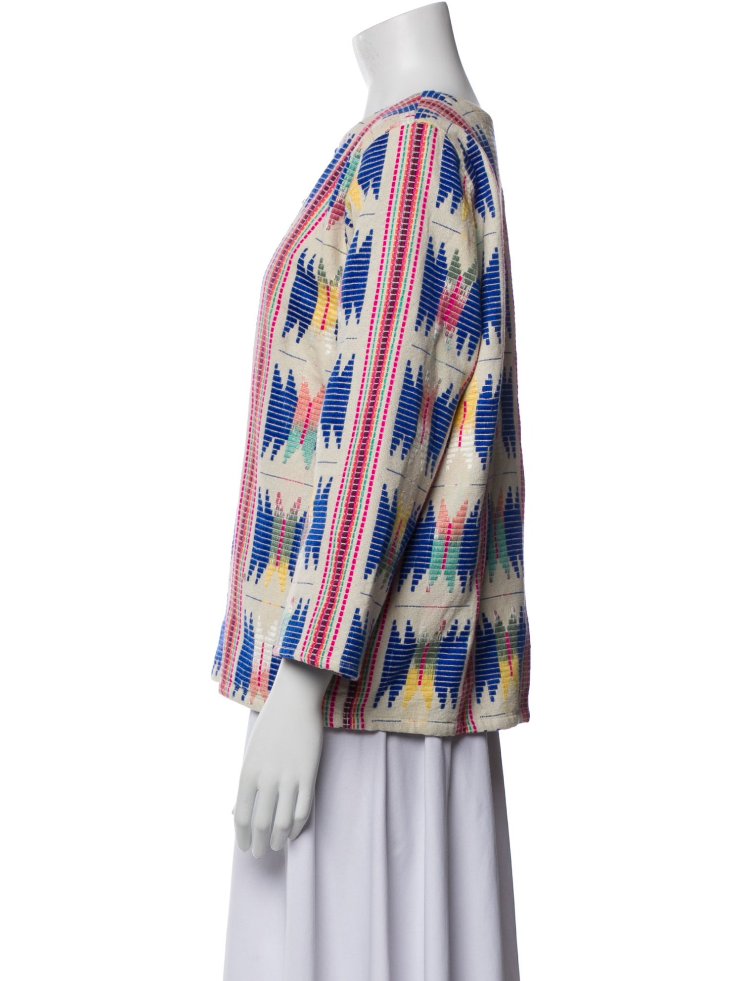 Pink Chicken Printed Evening Jacket