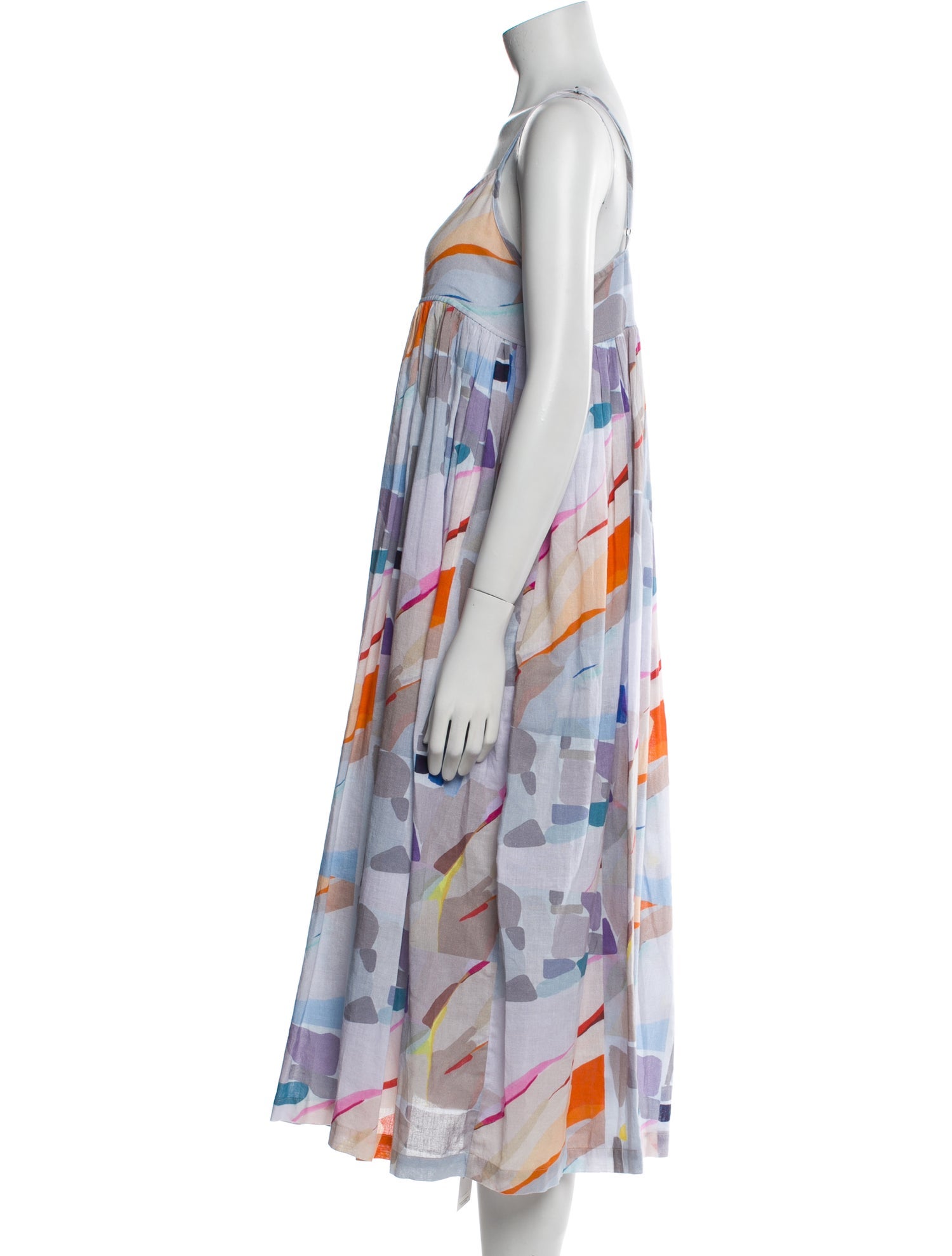 Pink Chicken Printed Midi Length Dress