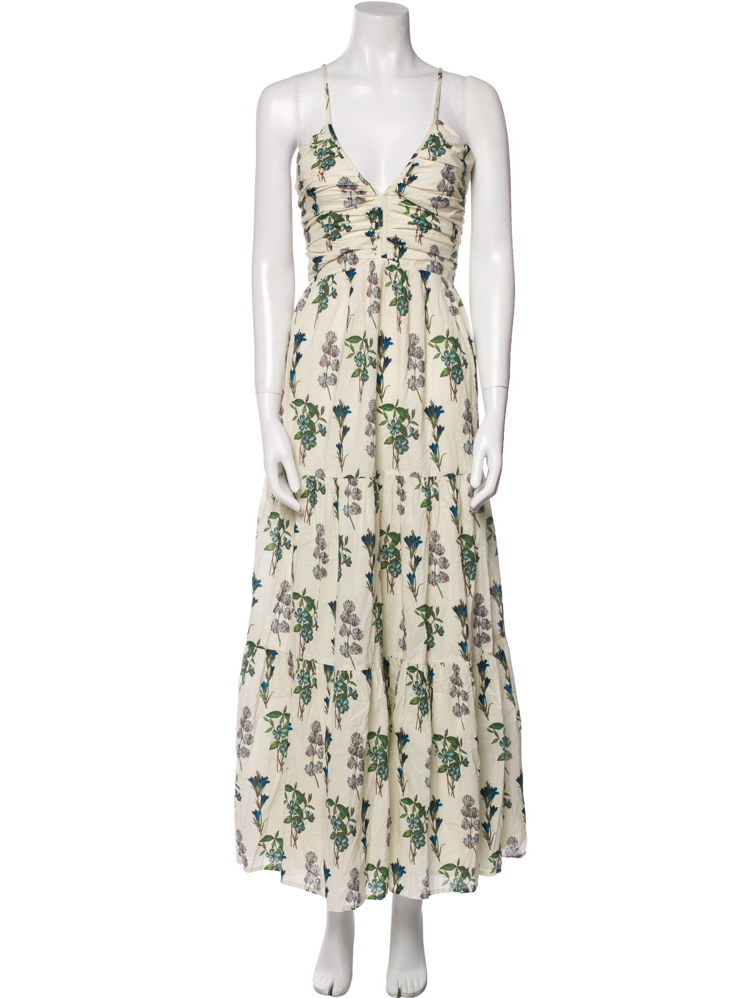 Pink Chicken Floral Print Long Dress