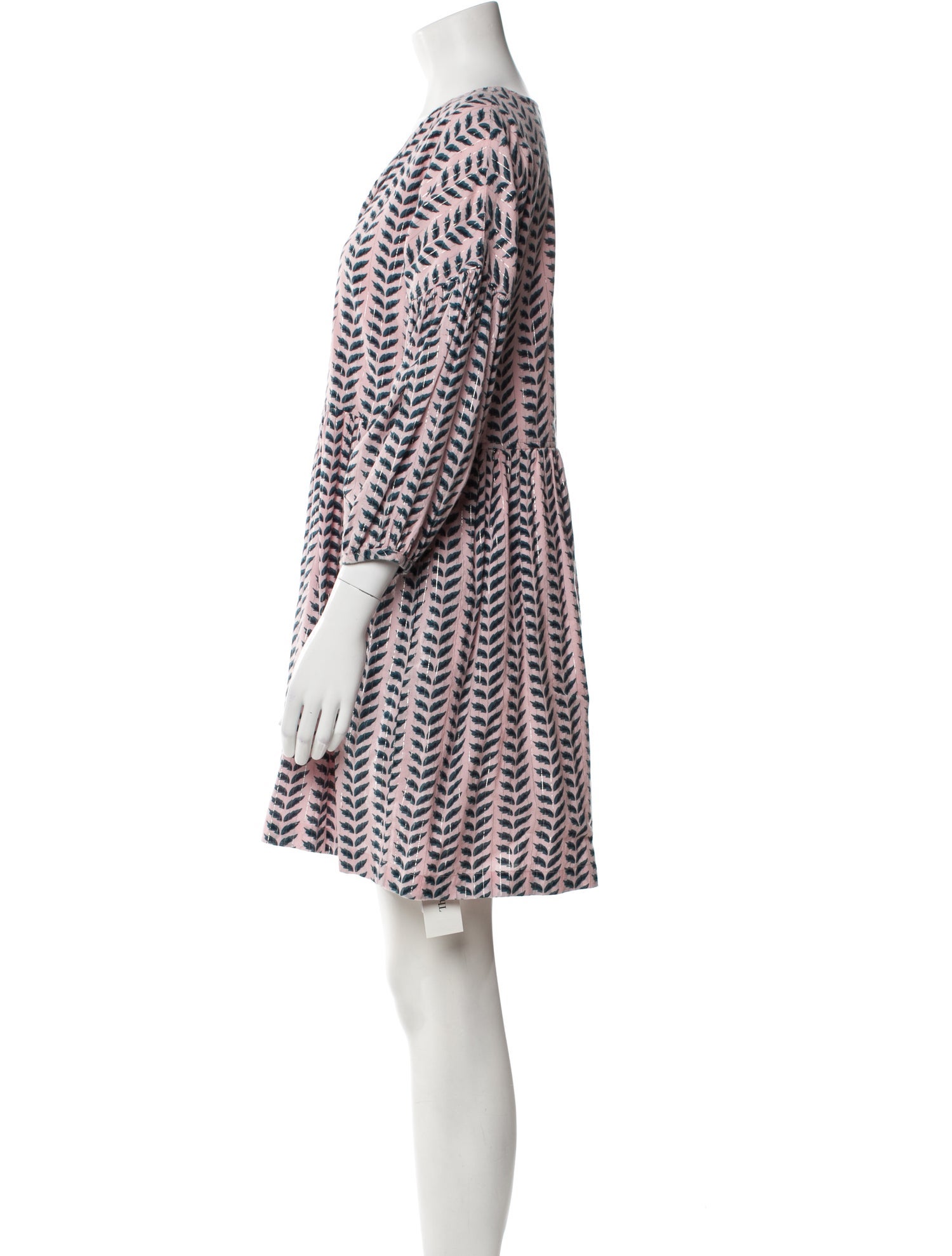 Pink Chicken Printed Mini Dress