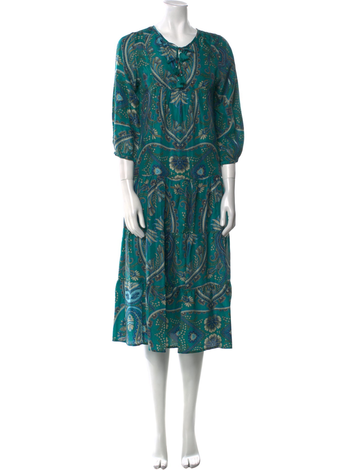 Pink Chicken Silk Midi Length Dress