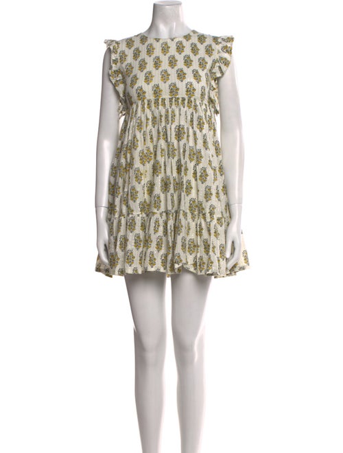 Pink Chicken Printed Mini Dress