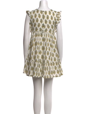 Pink Chicken Printed Mini Dress