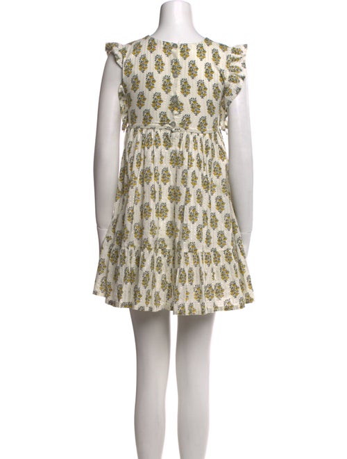 Pink Chicken Printed Mini Dress