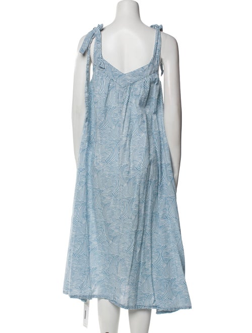 Pink Chicken Printed Midi Length Dress