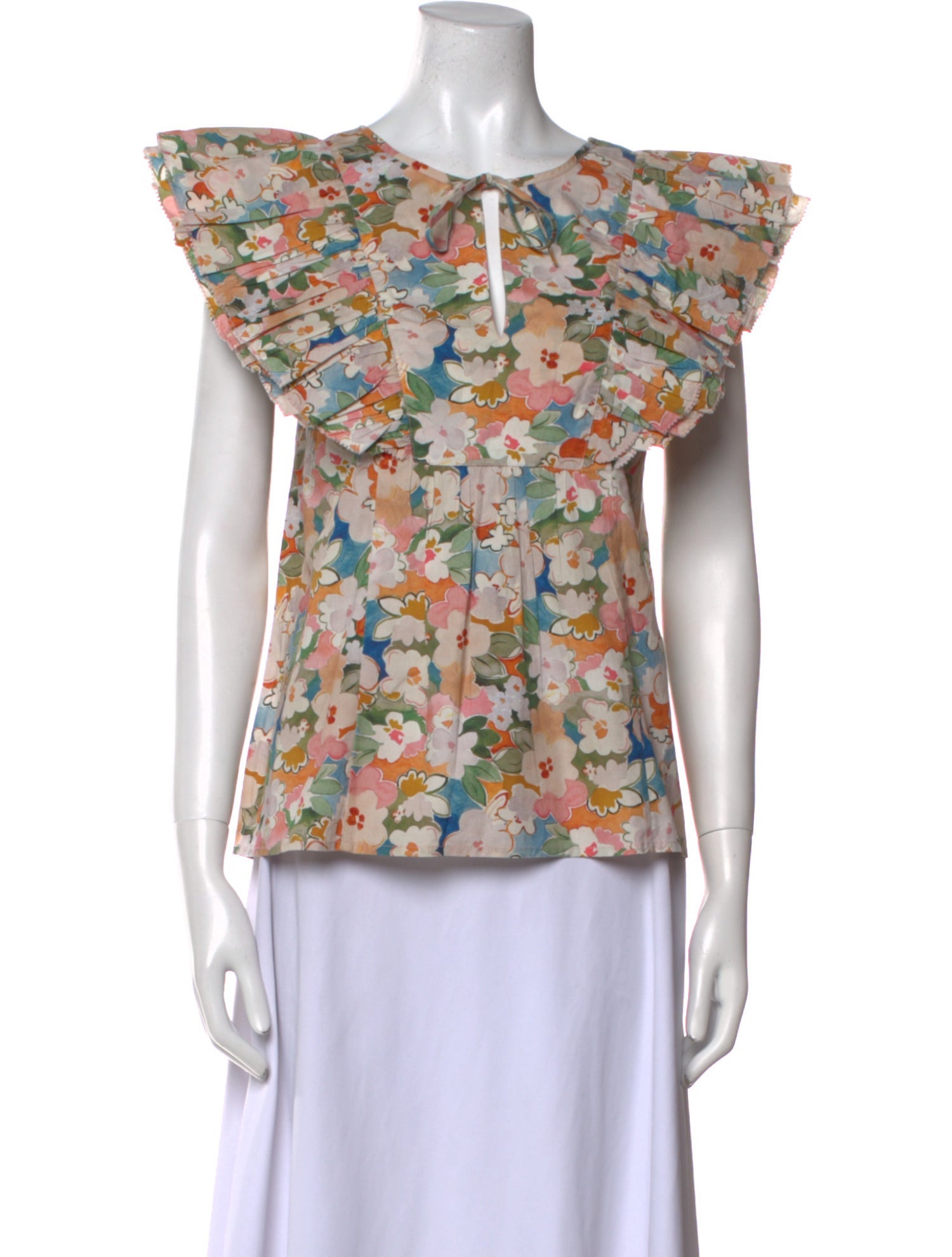 Pink Chicken Silk Floral Print Blouse w/ Tags