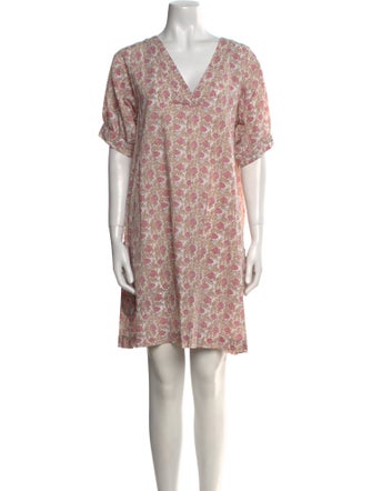 Pink Chicken Floral Print Mini Dress