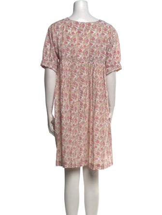 Pink Chicken Floral Print Mini Dress