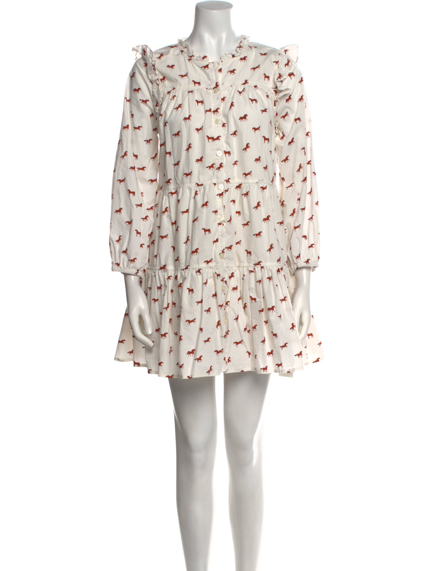 Pink Chicken Floral Print Mini Dress