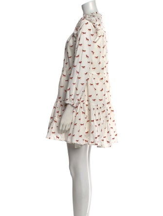 Pink Chicken Floral Print Mini Dress