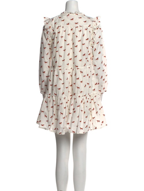 Pink Chicken Floral Print Mini Dress