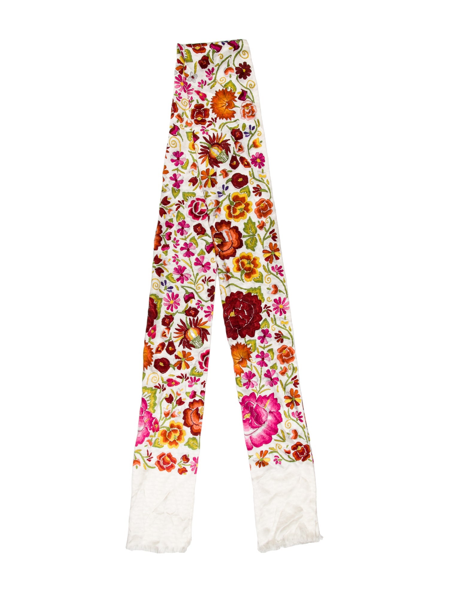 Pineda Covalin Silk Floral Print Scarf